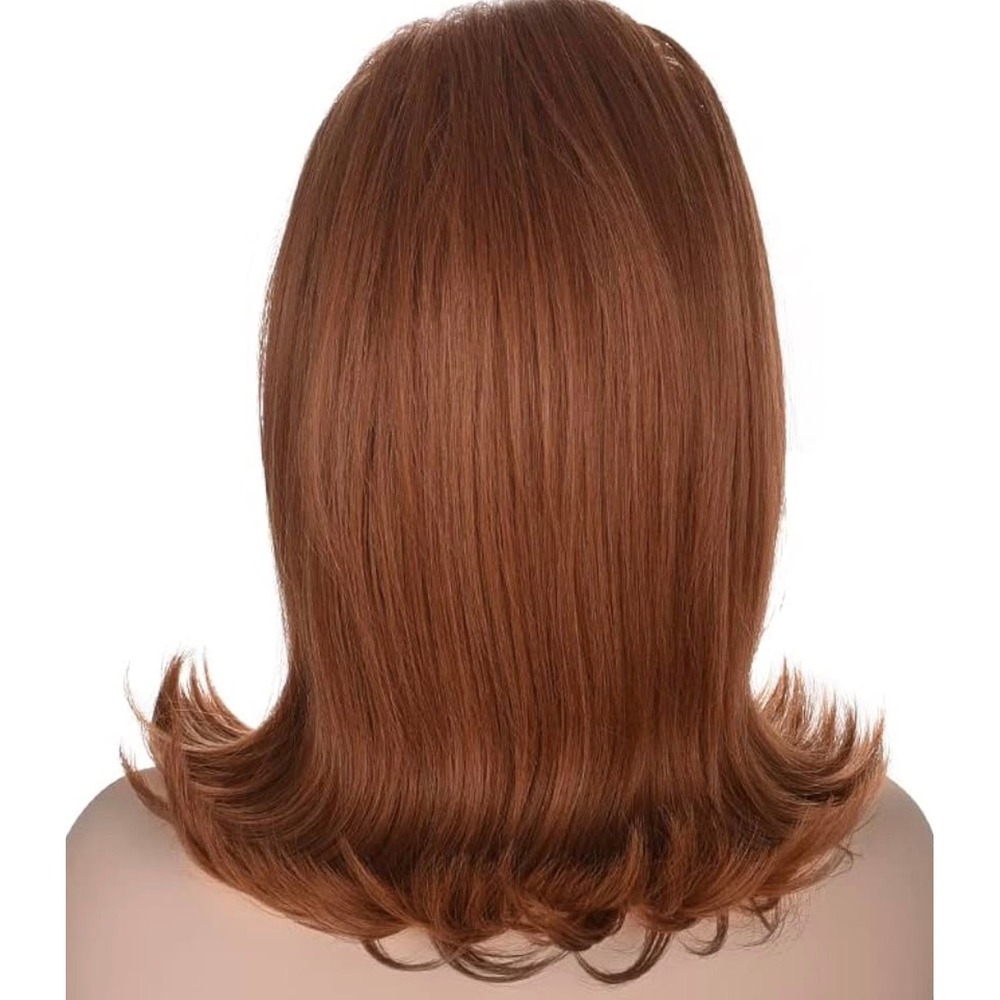 NWT Womens Ginger Bouffant Flip Wig 60s 70s Retro Beehive Costume Bangs - Picture 6 of 8